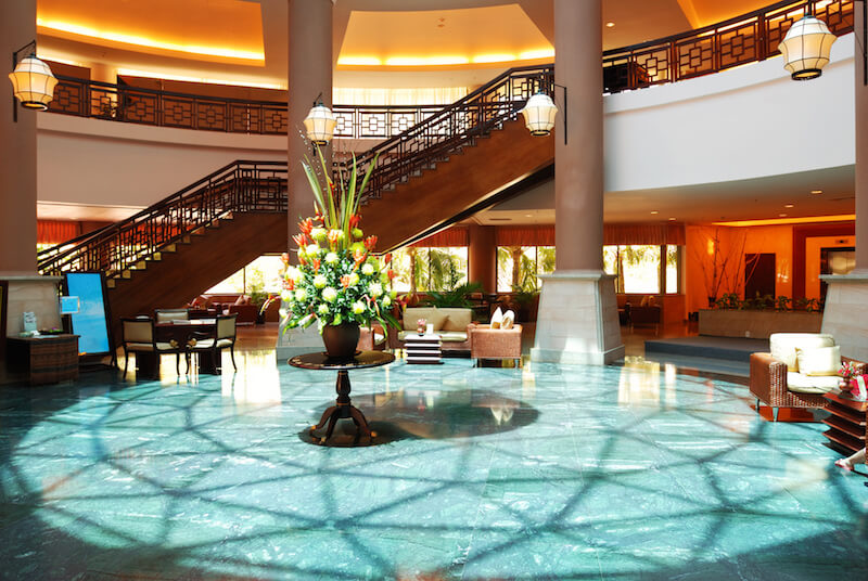 luxury hotel lobby