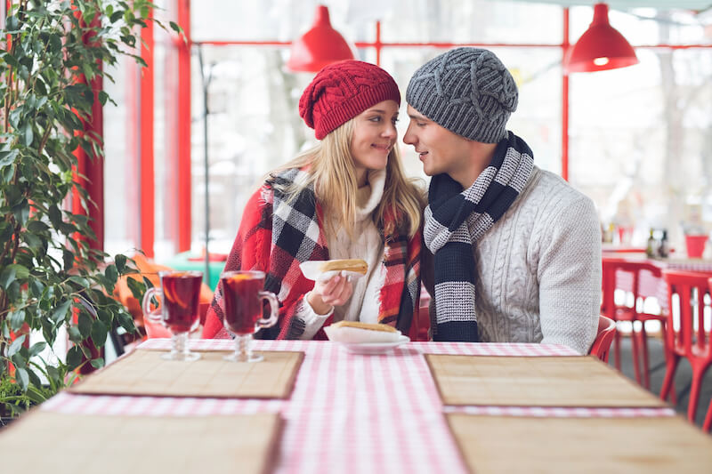 young couple on a date