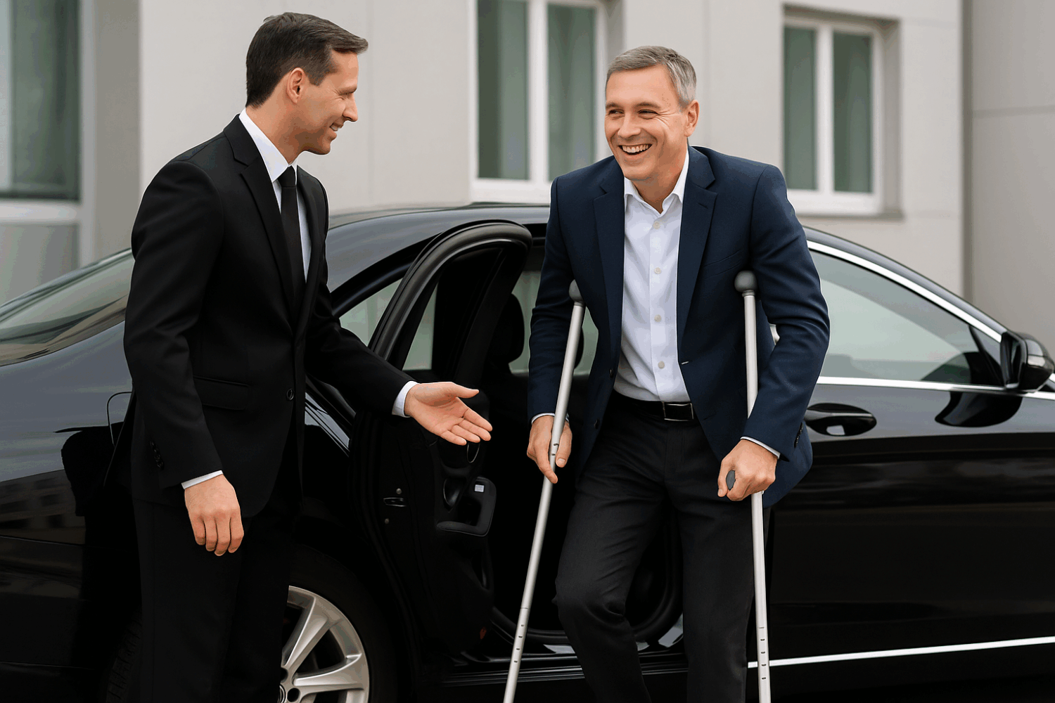 Clean sedan interior used for safe workers compensation transport in Sydney